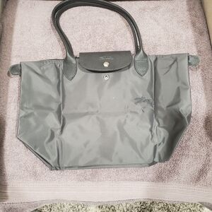 EUC Longchamps Elegant Gray Tote Bag